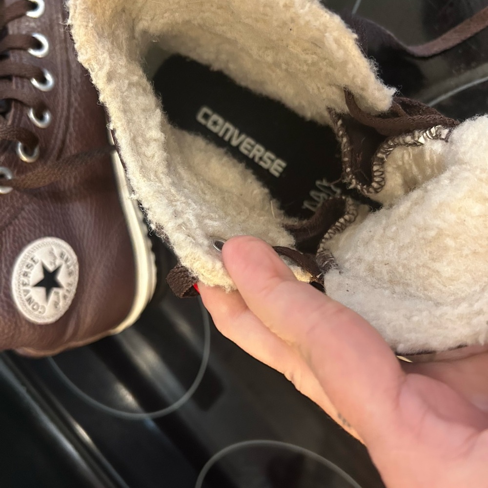 Converse Men's Brown High-Top Athletic Shoes - Picture 4 of 4